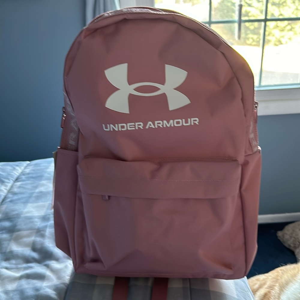 Adidas book-bag/backpack, pink! Brand new. Fits 15” laptop.